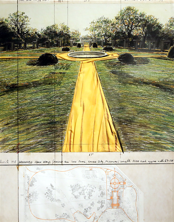 <p>&bdquo;Обградените острови&ldquo; в залива Бискейн, Маями, Флорида (1980&ndash;1983); &bdquo;Опаковани алеи&ldquo; в Мемориалния парк &bdquo;Джейкъб Луус&ldquo;, Канзас Сити, Мисури (1977&ndash;1978) &bdquo;Бягаща ограда&ldquo; в окръзите Сонома и Марин, Калифорния (1972&ndash;1976); &bdquo;Океански бряг&ldquo; в Нюпорт, Роуд Айлънд (1974);</p>