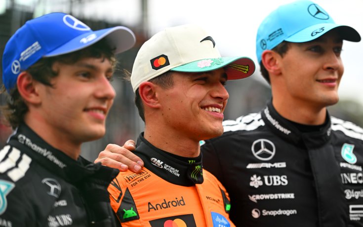 Норис удържа пилотите на Мерцедес и спечели тежкия спринт в Бразилия, Пиастри отпадна