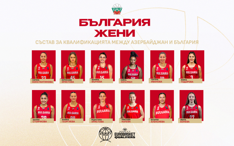 Таня Гатева обяви състава за първата квалификация за Евробаскет 2027