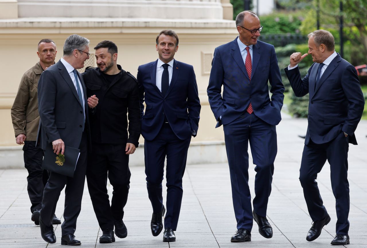 Стармър, Макрон, Мерц и Зеленски разговаряха