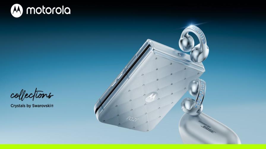 Елегантният Motorola Razr 60 5G с кристали Swarovski в комплект с Moto Buds Loop се предлага ексклузивно в онлайн магазина на Yettel