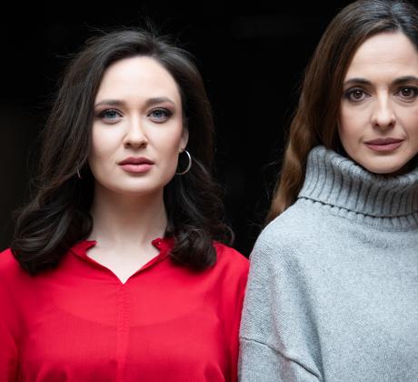 Актрисите Гергана Данданова и Маргарита Лъчезарова се срещат за първи път на снимачната площадка на