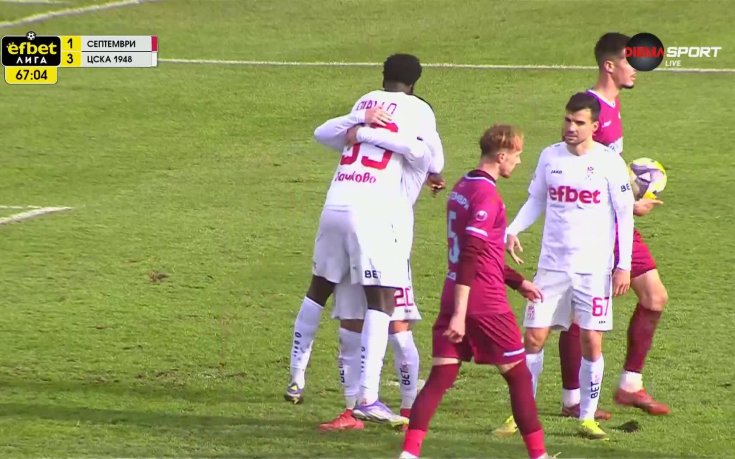 Собреро вкара трети гол за ЦСКА 1948