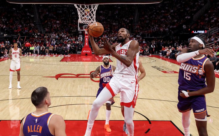 Амен Томпсън и Кевин Дюрант изведоха Хюстън до победа над Финикс