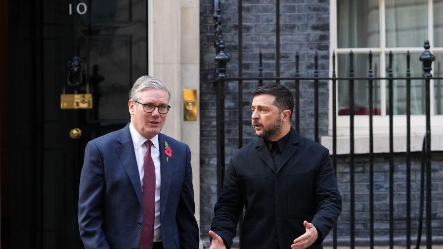 Стармър, Макрон и Мерц се срещат със Зеленски в Лондон