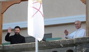 Володимир Зеленски и папа Лъв XIV