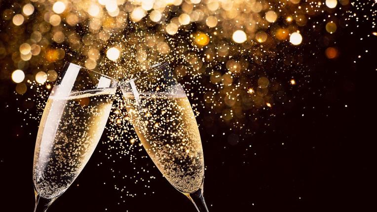 шампанско чаши Нова година