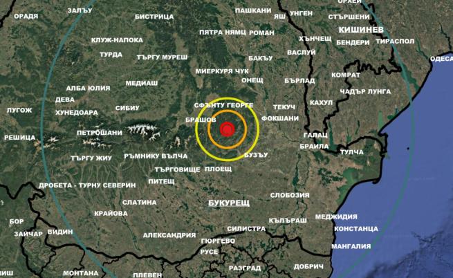 Земетресение разлюля Вранча в Румъния