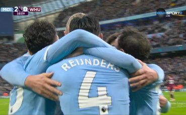 Манчестър Сити - Уест Хем 2:0 /първо полувреме/