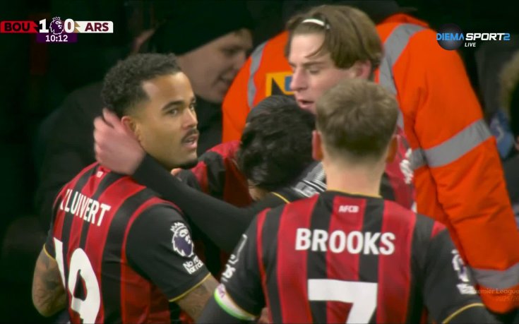 Борнемут - Арсенал 1:1 /първо полувреме/