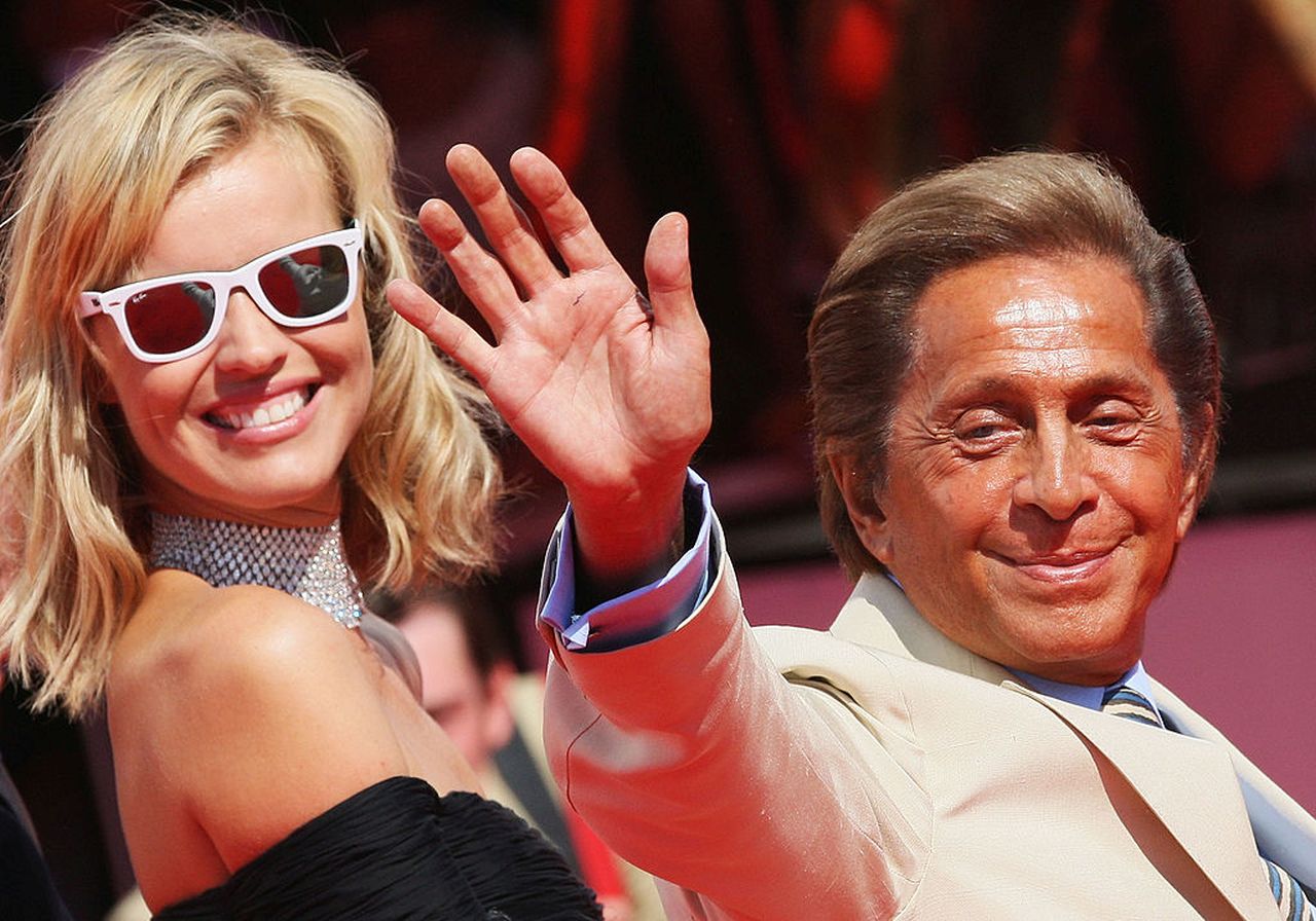 <p>Ева Херцигова и Валентино през 2008 година.</p>