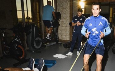 Левски с тренировка във фитнеса