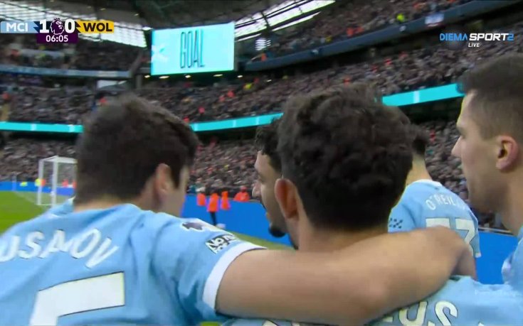 Ман Сити поведе рано на Уулвърхемптън