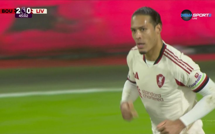 Борнемут - Ливърпул 2:1 /първо полувреме/