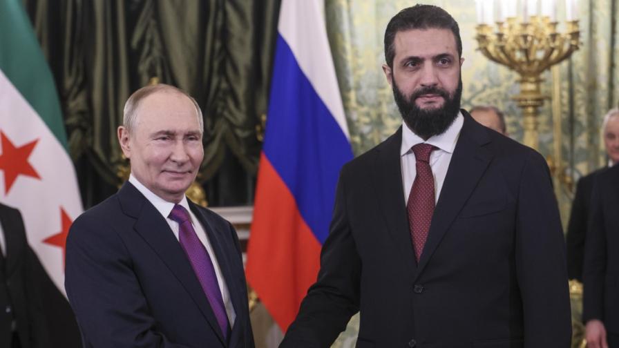 Путин се срещна с новия президент на Сирия
