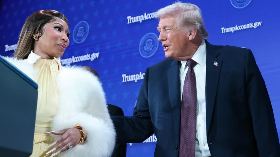 Ники Минаж и Доналд Тръмп се появиха заедно...