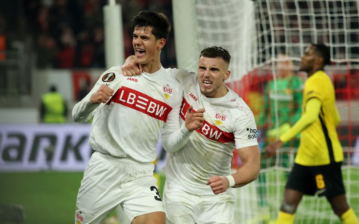 Йънг Бойс рухна в края срещу Щутгарт и направи услуга на Лудогорец