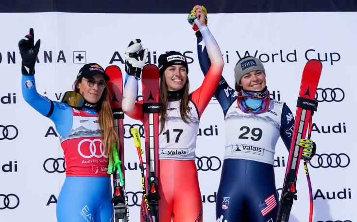 Швейцарка зарадва Кран-Монтана с триумф в супергигантския слалом