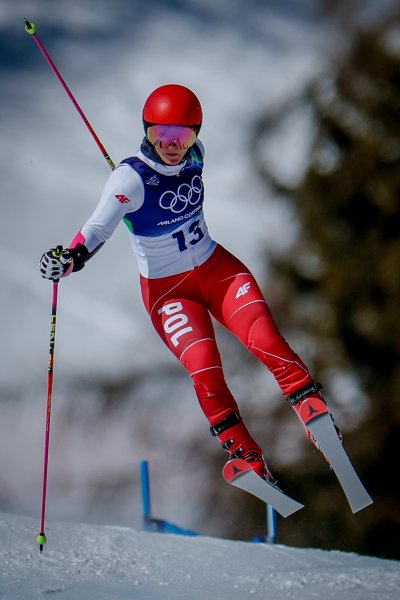 Гигантски слалом за жени с участието на Анина Цурбриген в1