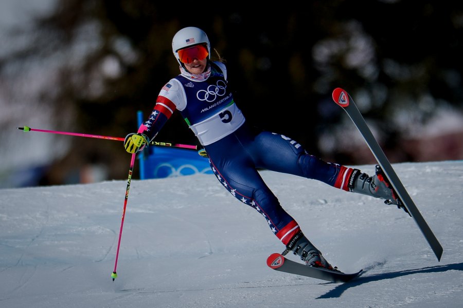 Гигантски слалом за жени с участието на Анина Цурбриген в1