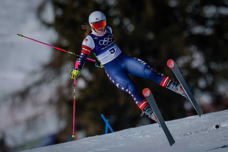 Гигантски слалом за жени с участието на Анина Цурбриген в1