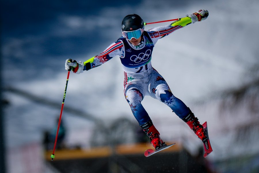 Гигантски слалом за жени с участието на Анина Цурбриген в1