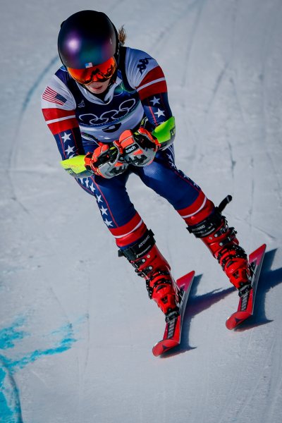 Гигантски слалом за жени с участието на Анина Цурбриген в1