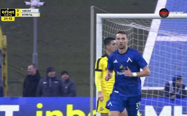 Огромен пропуск на Левски срещу Ботев Пловдив (видео)