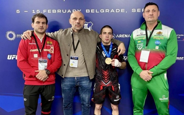 Български триумф в ММА: Ангел Алиев е европейски шампион за мъже