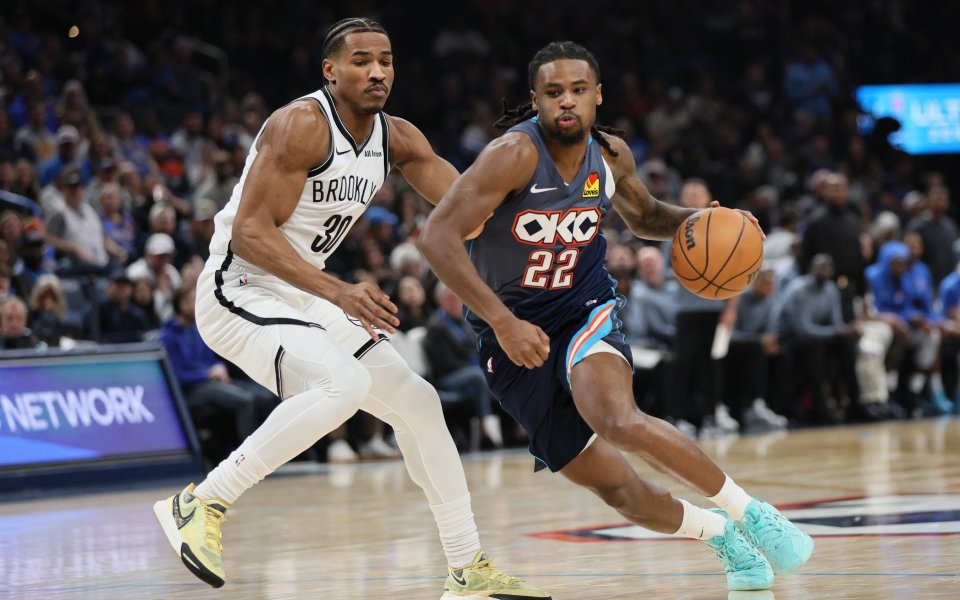 Оклахома Сити Тъндър - Бруклин Нетс 105:86 точки / НБА, редовен сезон, 21.02.2026 г.