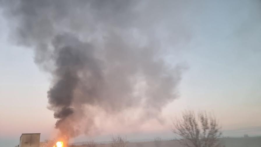 Кола пламна в движение на АМ "Тракия"