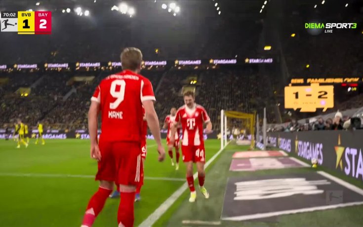 Борусия Дортмунд - Байерн Мюнхен 2:3 /репортаж/