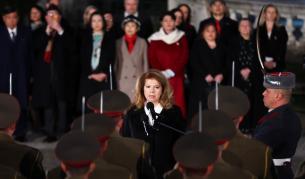 За първи път жена президент прие почетния строй на 3 март