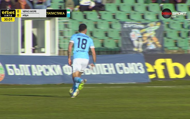 Черно море - Арда 0:0 /първо полувреме/