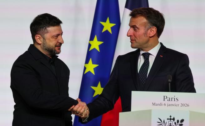 Среща в Париж: Макрон и Зеленски обсъждат нови действия срещу Русия