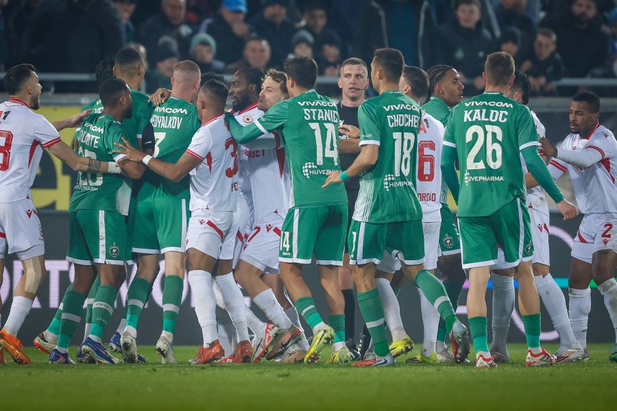 Масово спречкване между играчите на Лудогорец и ЦСКА1