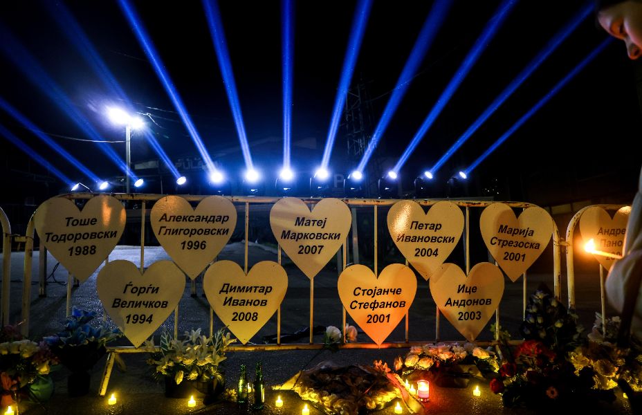 <p>Година след трагедията в дискотека "Пулс" в Кочани.</p>