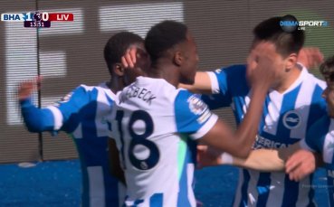 Брайтън & Хоув Албиън – Ливърпул 1:1 /първо полувреме/