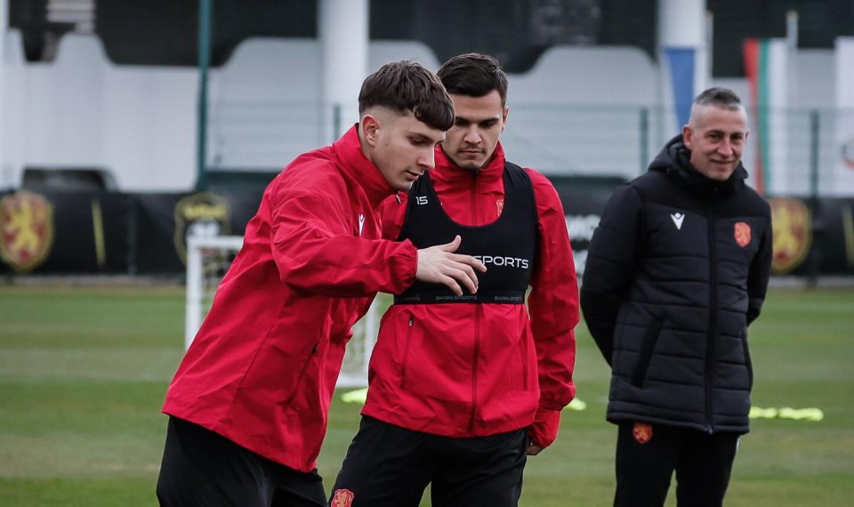 Тренировка на българския национален отбор по футбол преди турнира FIFA1