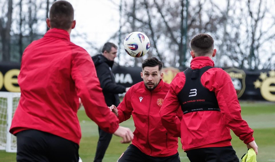 Тренировка на българския национален отбор по футбол преди турнира FIFA1