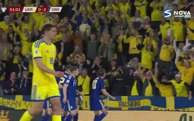 Украйна - Швеция 1:3 /репортаж/