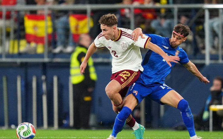 НА ЖИВО: Испания - Сърбия 1:0, греда на Ямал