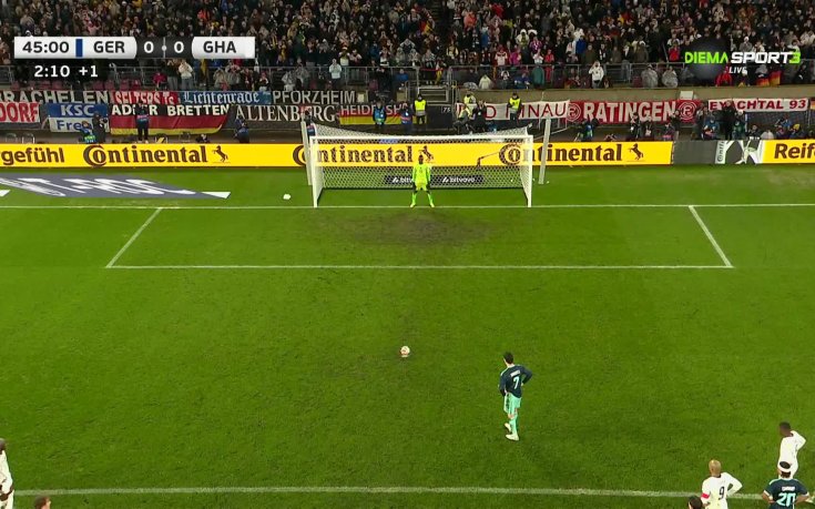 Хаверц откри от дузпа за Германия срещу Гана (видео)