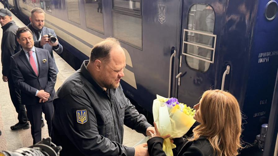 Председателят на НС Рая Назарян пристигна на визита в Киев