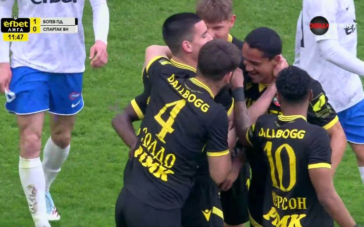 Ботев Пловдив поведе срещу Спартак Варна