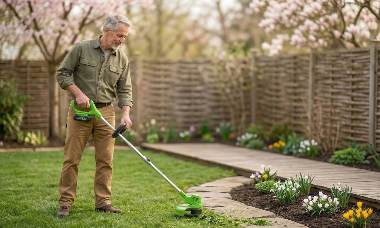 Подготви двора си за пролетта с мощна безжична косачка-тример 8 в 1