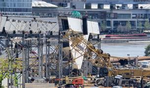 350-тонен кран падна в Белград