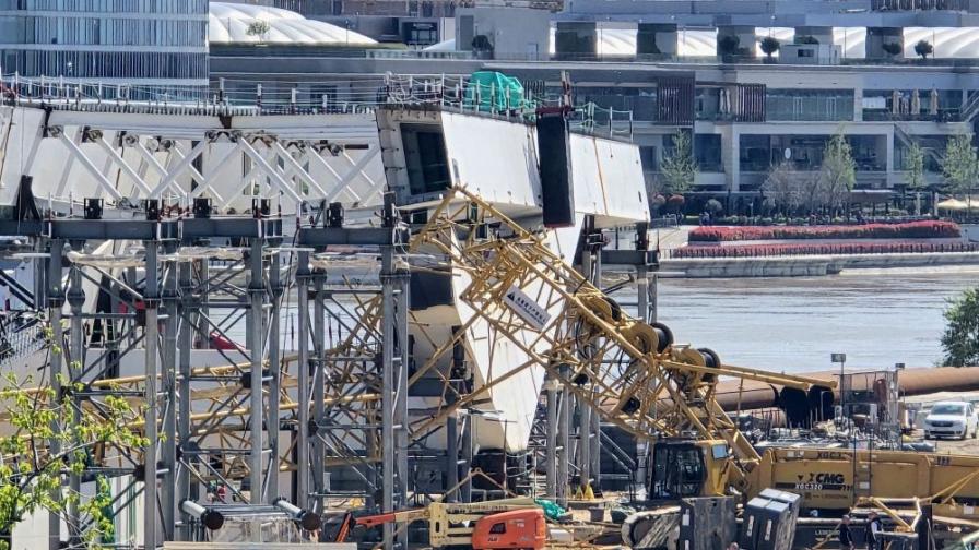 350-тонен кран падна в Белград