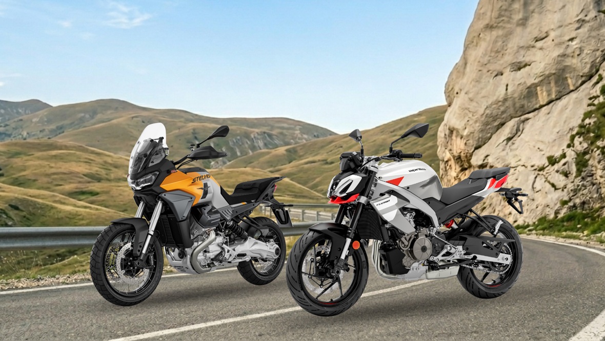 „Голото“ оръжие на Aprilia и приключенски турър от Moto Guzzi