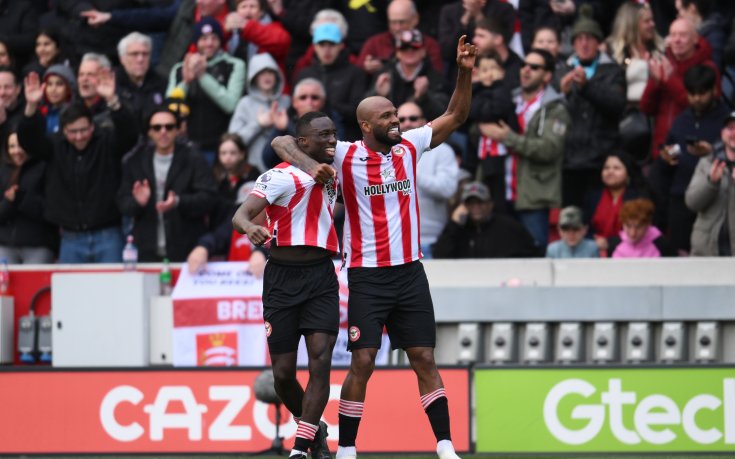 Игор Тиаго избухна с два гола за Брентфорд срещу Евертън